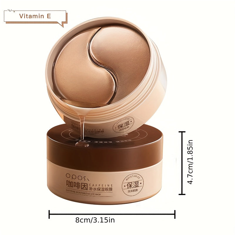 Unisex All Skin Caffeine Peptide Eye Masks Hyaluronic Acid Collagen Brightening Moisturizing