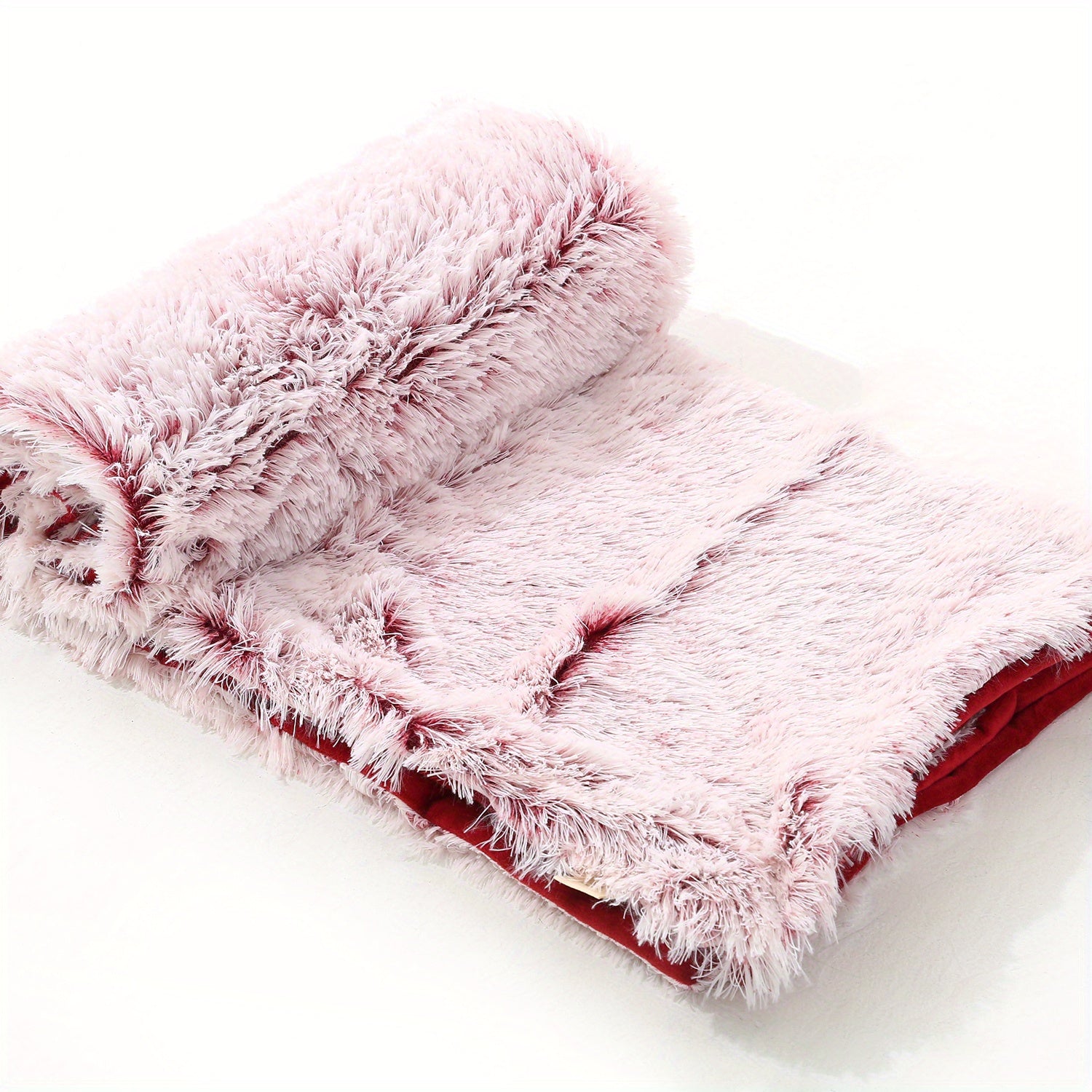 Double Layer Plush Sofa Blanket for Couch Bed and Office Warm Cozy Soft