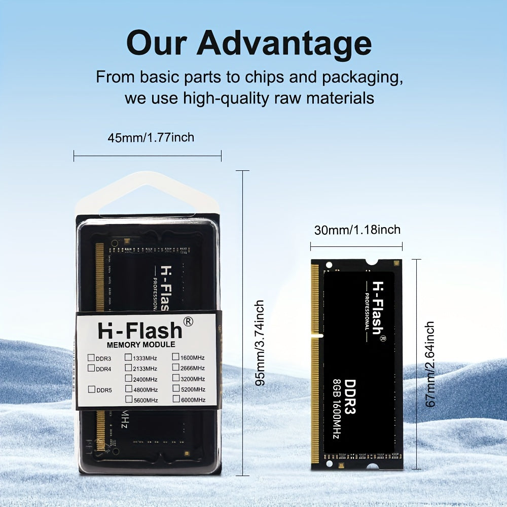 8GB DDR3 1600MHz Laptop RAM High-Speed Memory Module