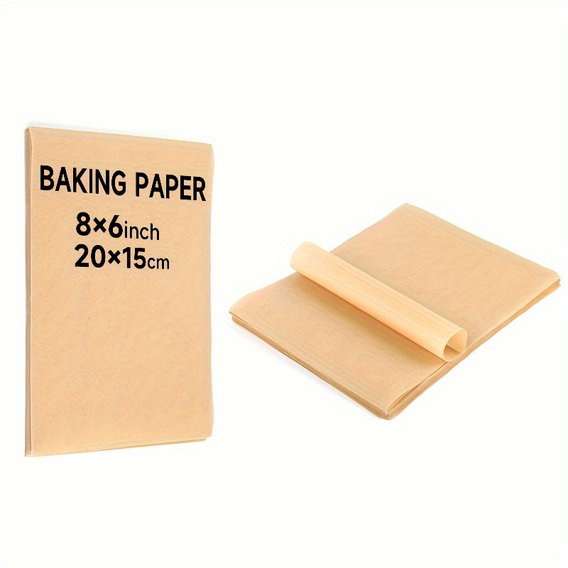 50/100 Pcs Barbecue Mat Paper 15.24x20.32 Cm Non-Stick Baking Silicone Oil Sheets