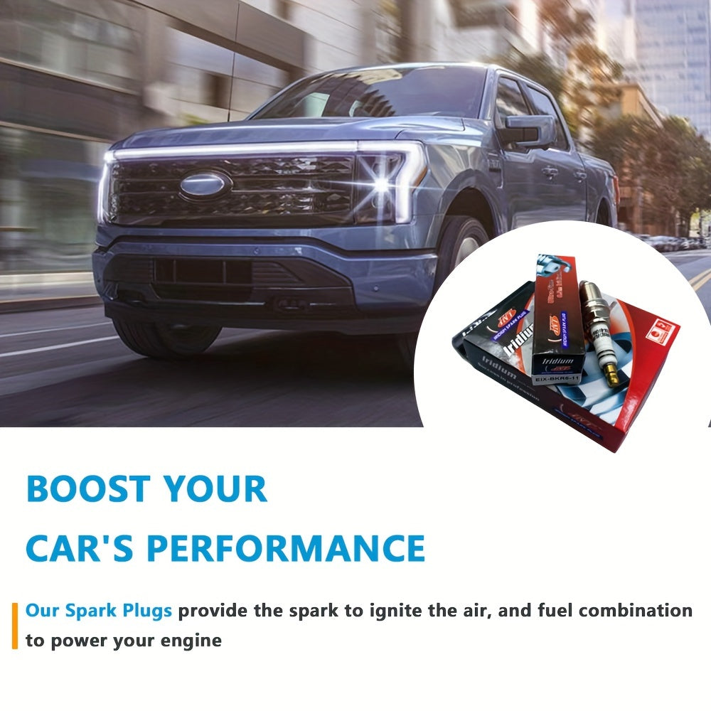 4 шт. свечей зажигания BKR6EIX-11 для автомобильных двигателей, высокая производительность, совместимы с несколькими моделями