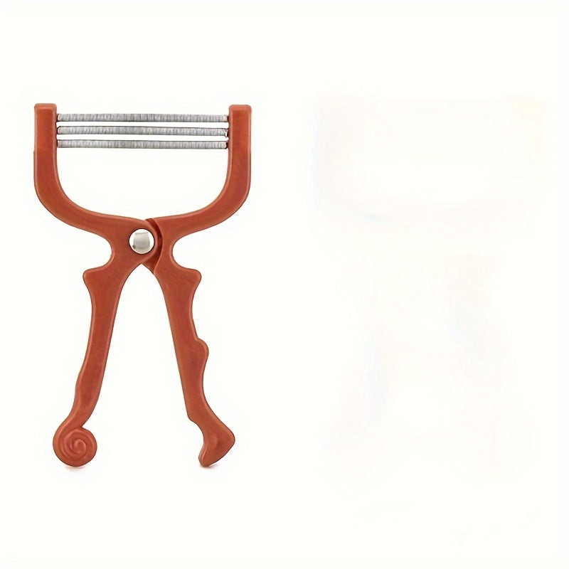 Женский водонепроницаемый ручной триммер для лица с пружинным механизмом, без запаха