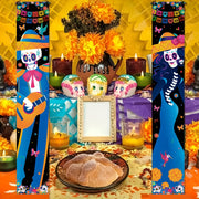 Украсьте свой крыльцо праздничными висячими флагами для празднования Хэллоуинского пивного фестиваля.