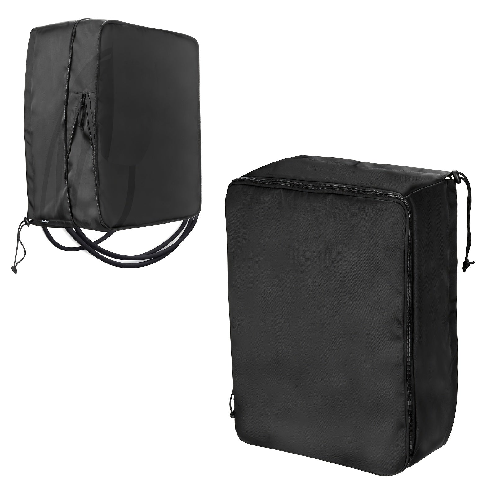 Black Electric Vehicle Charging Station Dust Cover with Zipper and Drawstring