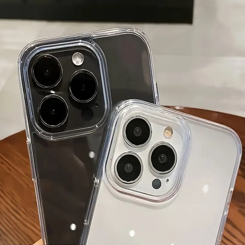 Luxury Clear Shockproof TPU Phone Case for iPhone 16 15 14 13 12 11 Pro Max Mini