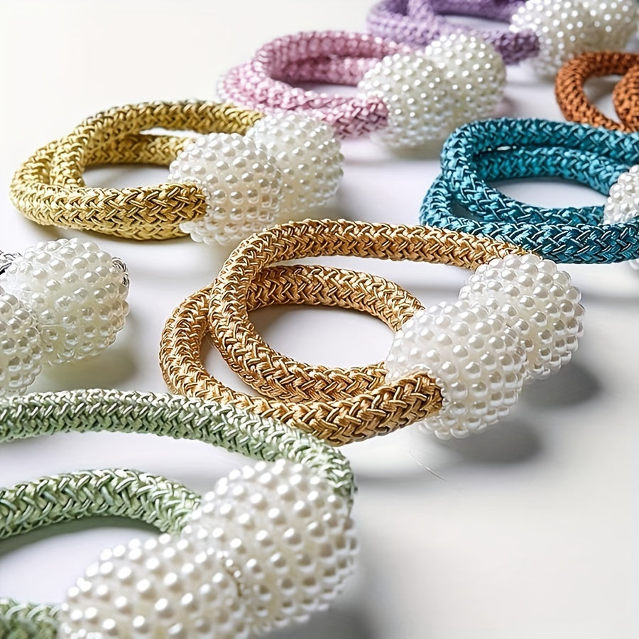 Magnetic Curtain Tiebacks Set of 2 Elegant Window Holdbacks for Home Decor