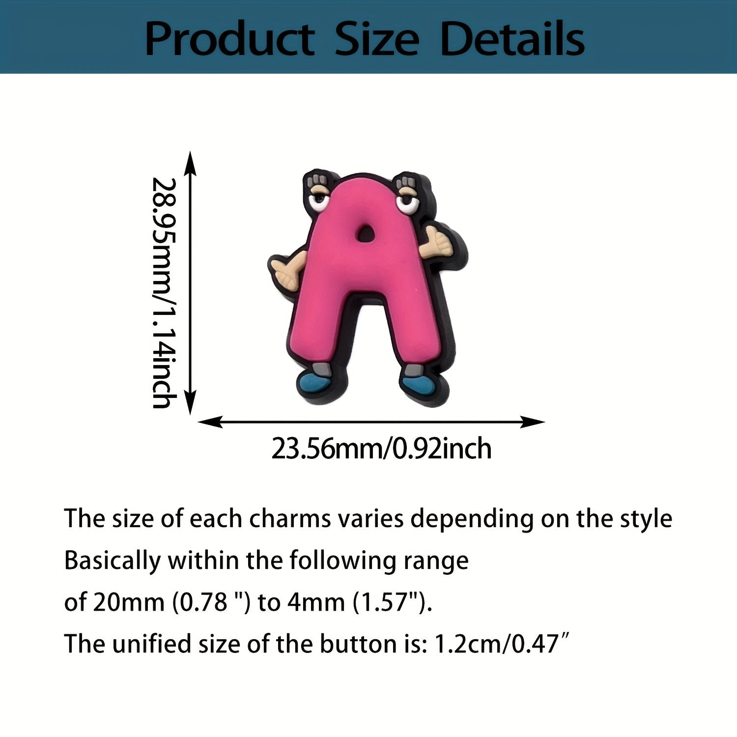 36PCS PVC Alphabet Letter Set Assorted Characters DIY Crafts Educational Supplies