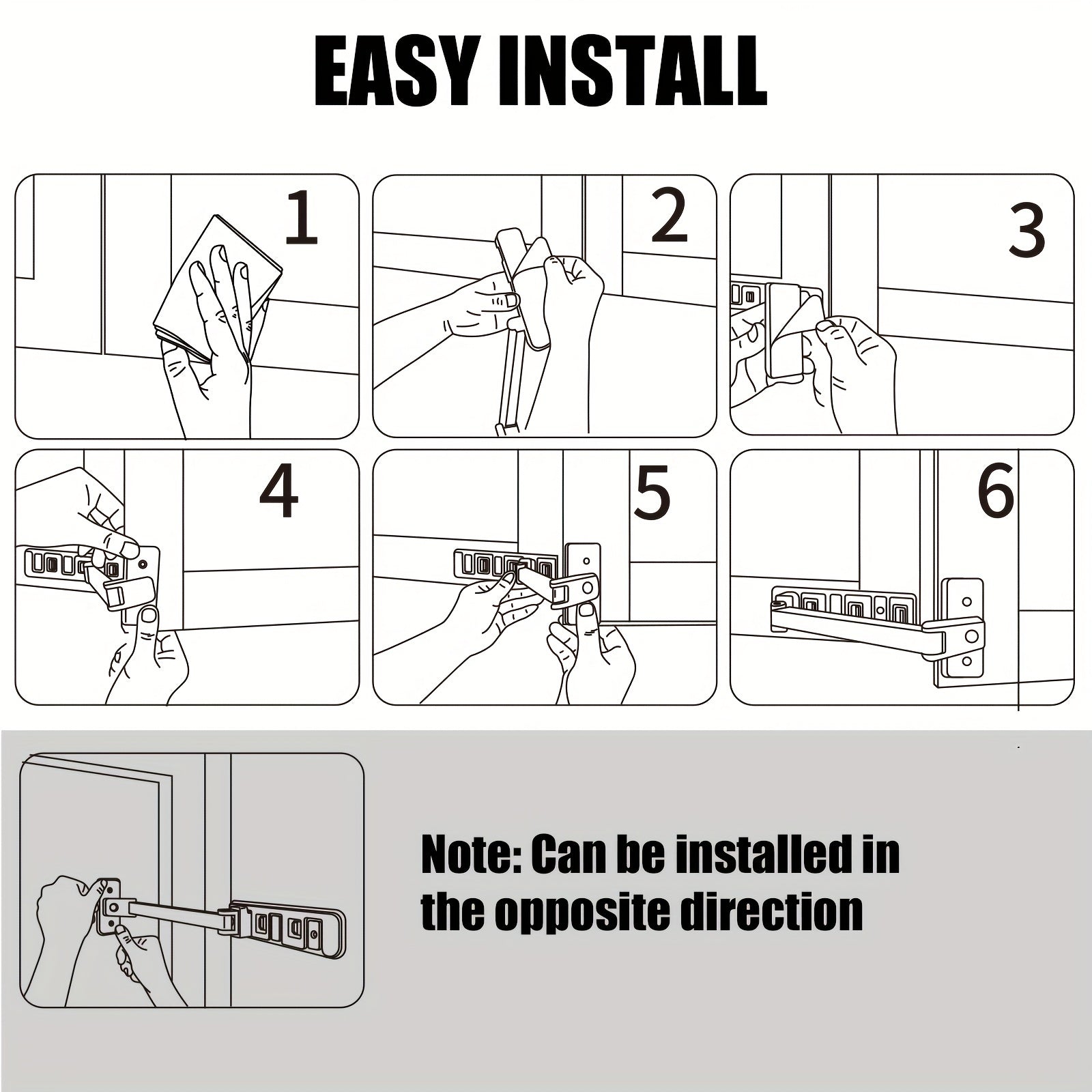 Child Safety Lock for Windows Baby and Pet Window Restraint Easy Installation