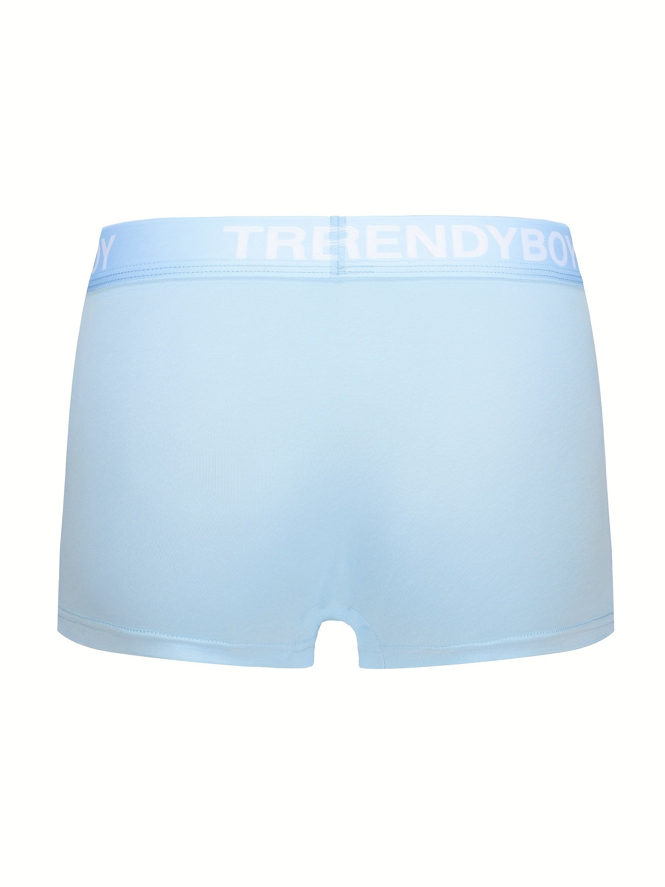 Men's Cotton Boxer Briefs Set 3 Solid Color Fashion Letter Print Breathable Underwear