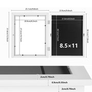 Kids Wooden Magnetic Picture Frame for Drawings and Schoolwork, Vertical, Lightweight