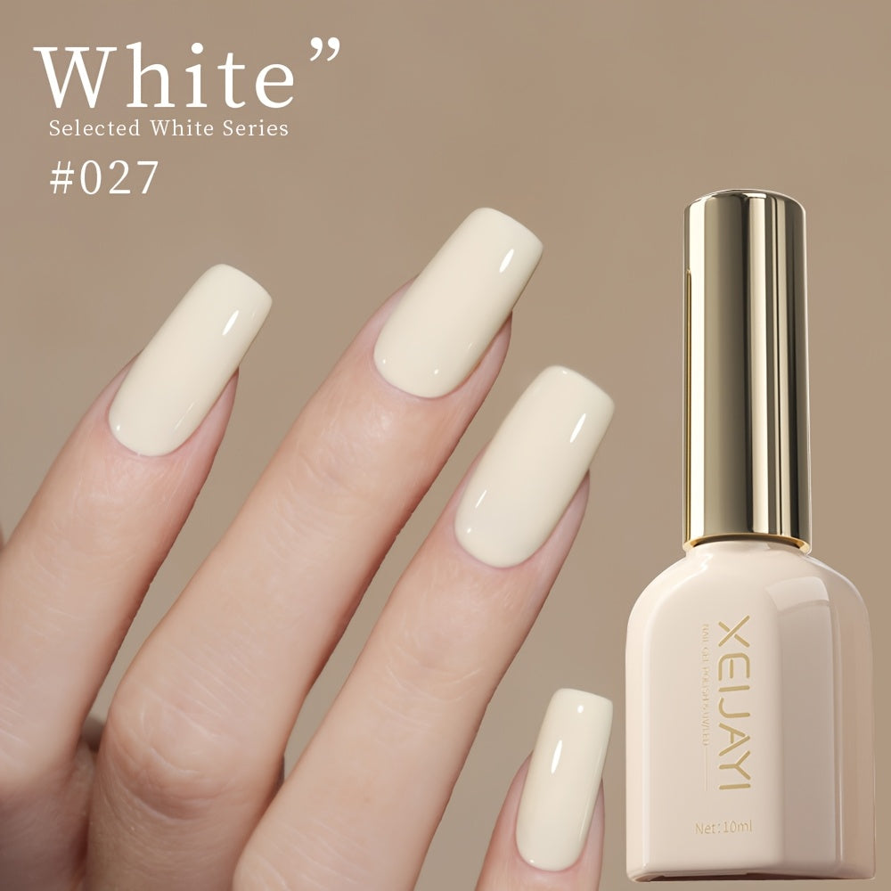 Women's Nail Polish Gel Set 8 Colors White Nude Long-lasting Durable