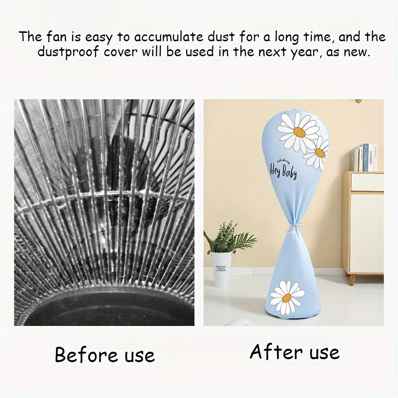 Set of 2 Plastic Fan Dust Covers Reusable Washable Home Office Hotel