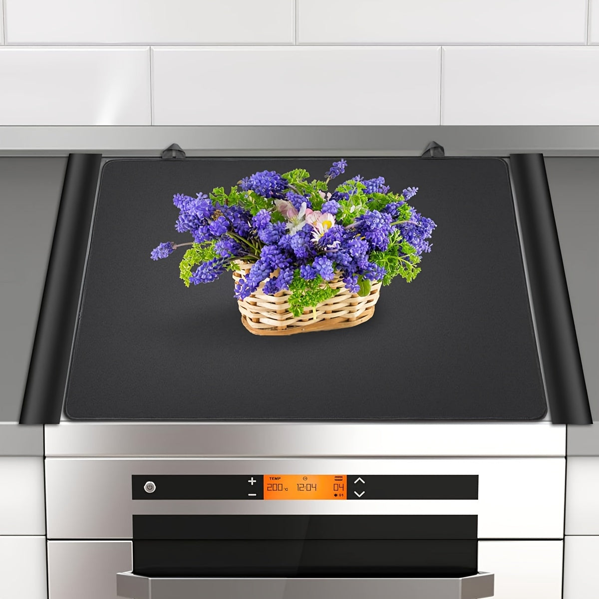 Elektr pech uchun shisha qopqog'i va bo'shliq qopqog'lari bilan pechka usti himoya to'plami