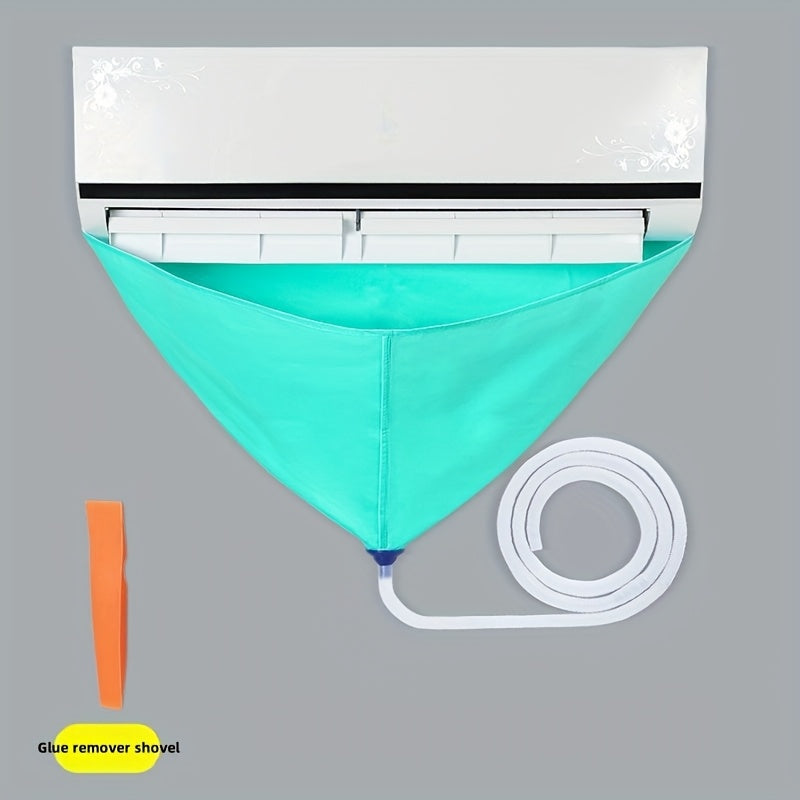 High-End Air Conditioner Cleaning Kit with Teal Dust Cover and Flexible Hose