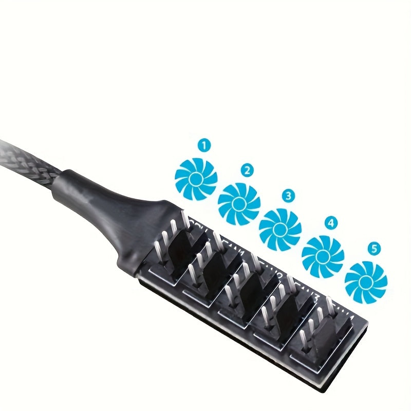 Controlador de ventilador de 5 vías alimentado por USB con control de temperatura PWM Máximo 36V con respaldo adhesivo