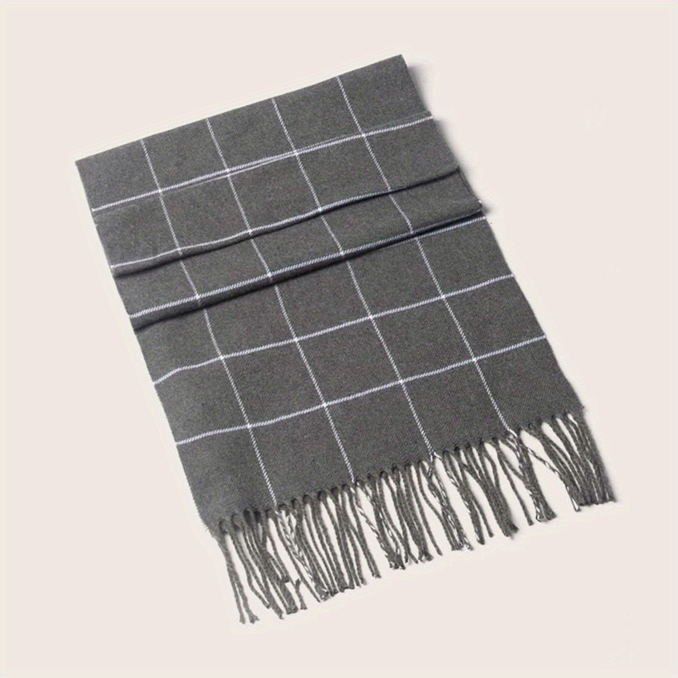 Bufanda de moda trenzada elegante para hombres, calentador de cuello cálido, regalo