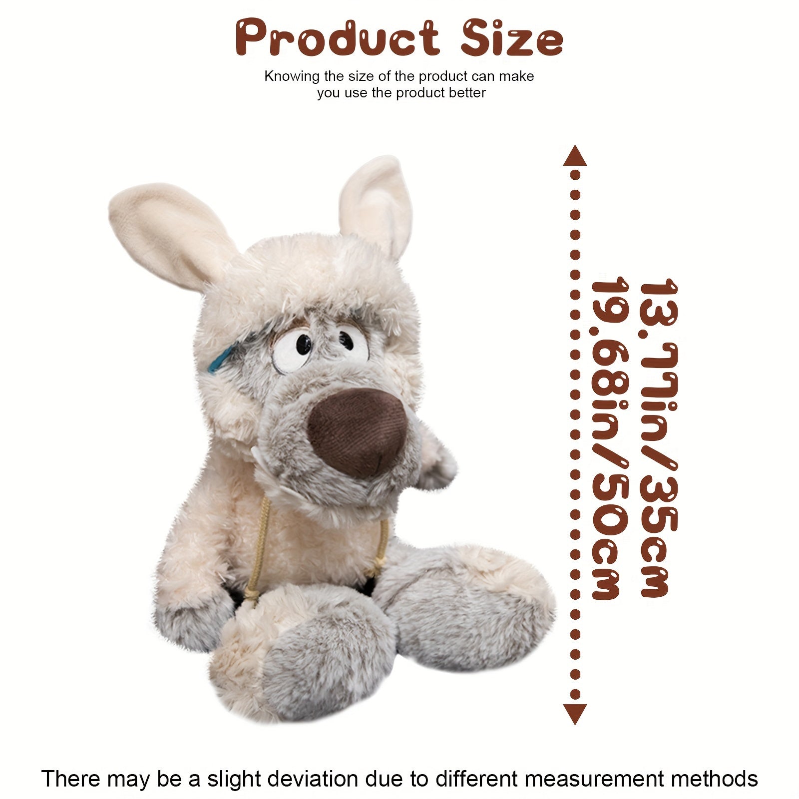 Plush Wolf in Sheep's Clothing Toy for Toddlers Soft Polyester Cartoon Gift