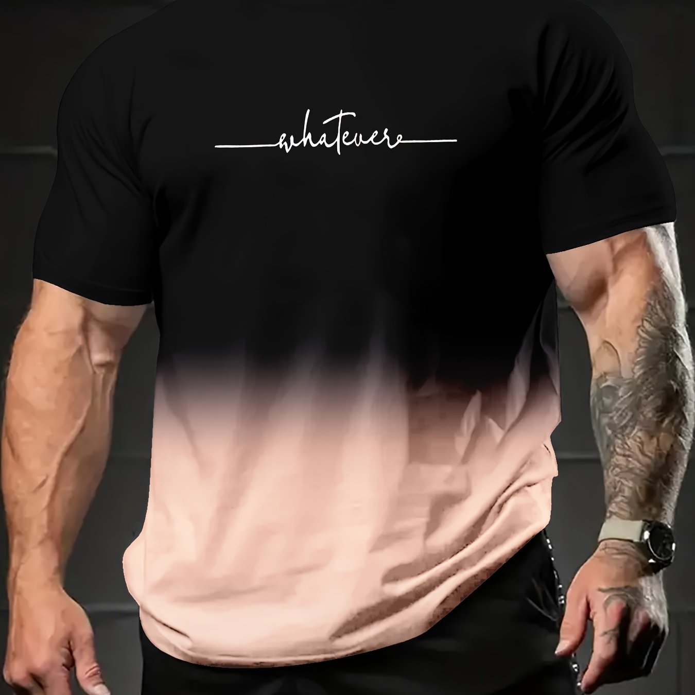 Men's Plus Size Graphic Print Summer T-Shirt Short Sleeve Casual Polyester