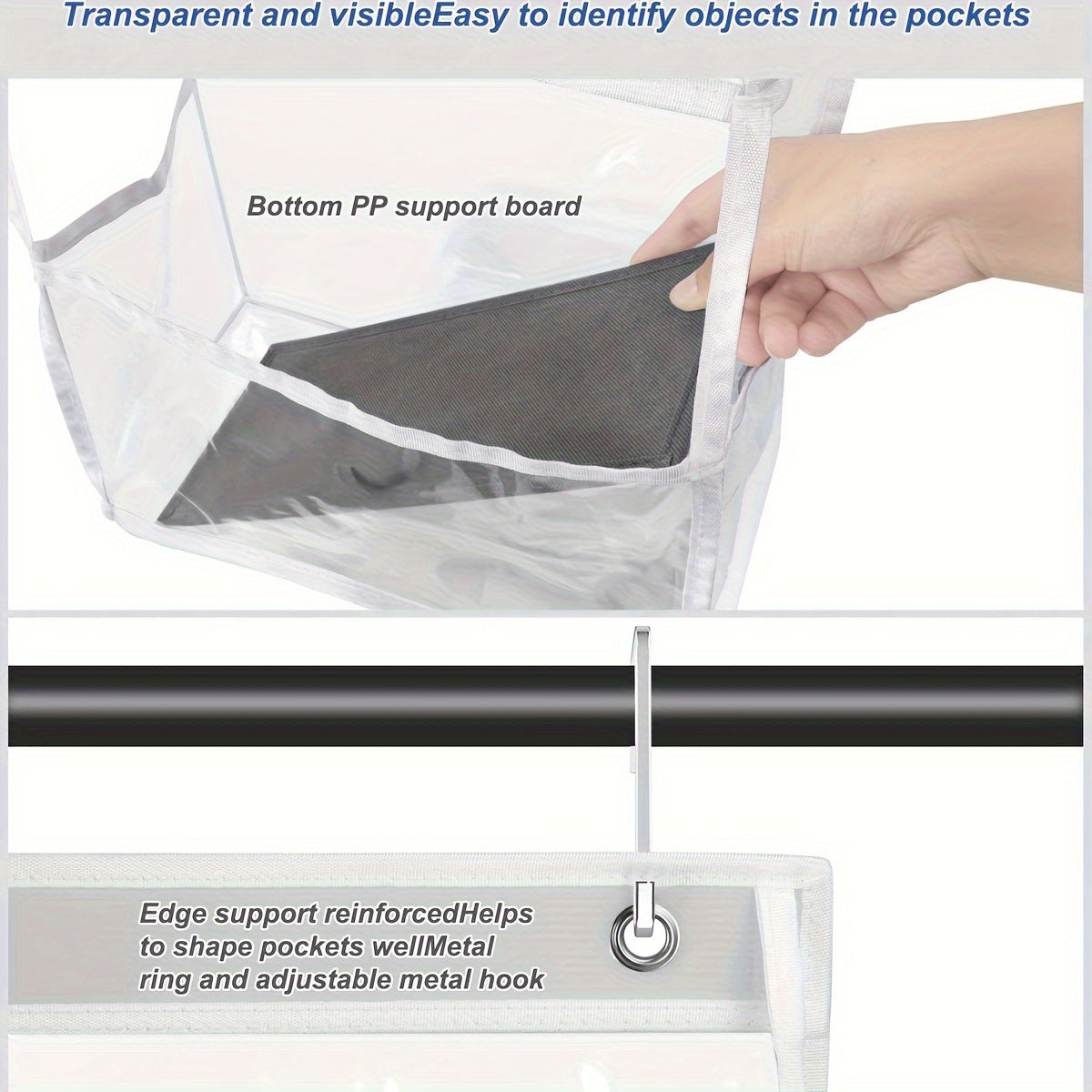 6-Tier Over-the-Door Fabric Storage Organizer for Kids' Room Diapers Toys