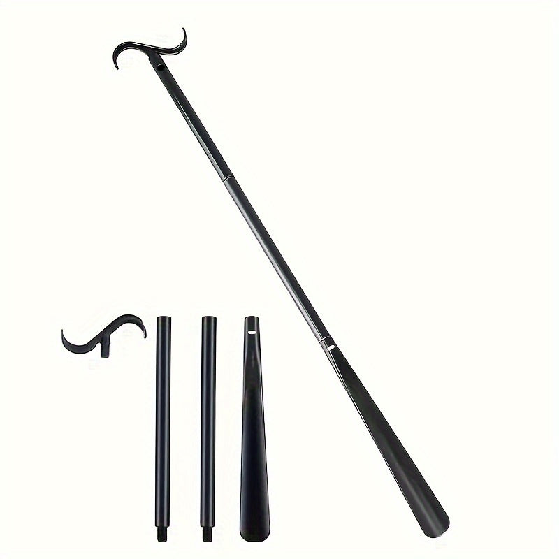 Unisex Long Dressing Stick With Shoe Horn And Sock Remover 35 Inch