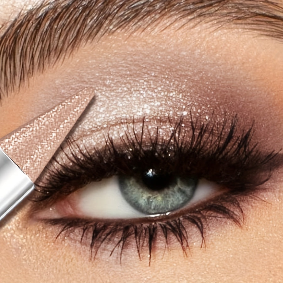 Ayollar uchun porloq ko'z qalamcha, yalt-yult yoritilgan, ko'z makiyasi, jigarrang