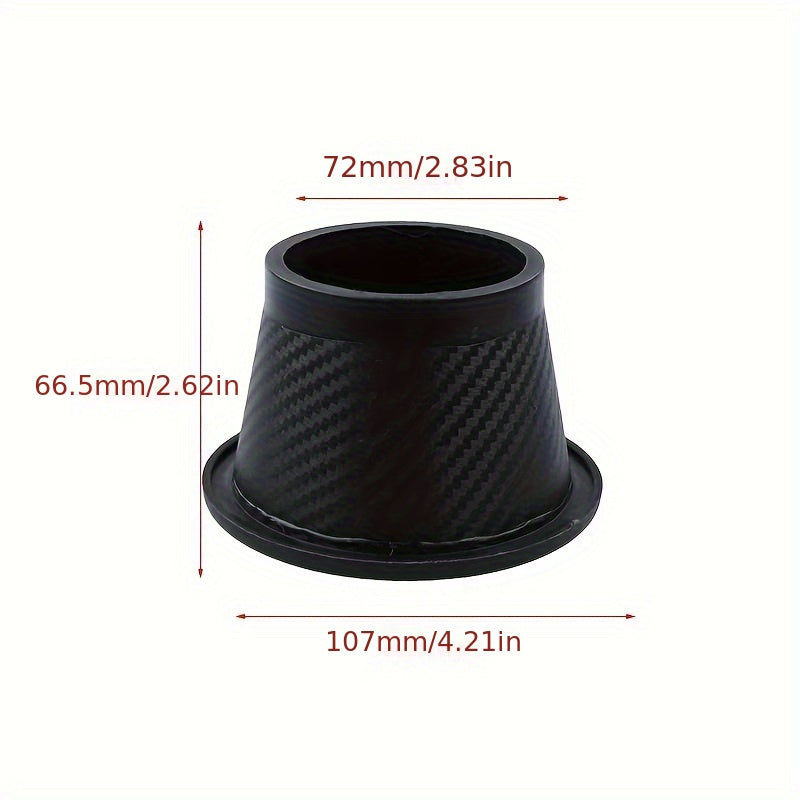 Набор трубок для переднего бампера автомобиля, воздухозаборник, имитирующий карбоновое волокно, турбозаслонка