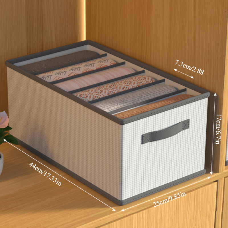 Organizador de cesta de almacenamiento plegable para armario y espacio de viaje, diseño de cuadrícula duradero y que ahorra espacio