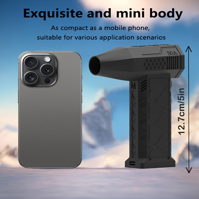 Мини воздушный насос черный 110 000 об/мин портативный USB ручной вентилятор для очистки и сушки