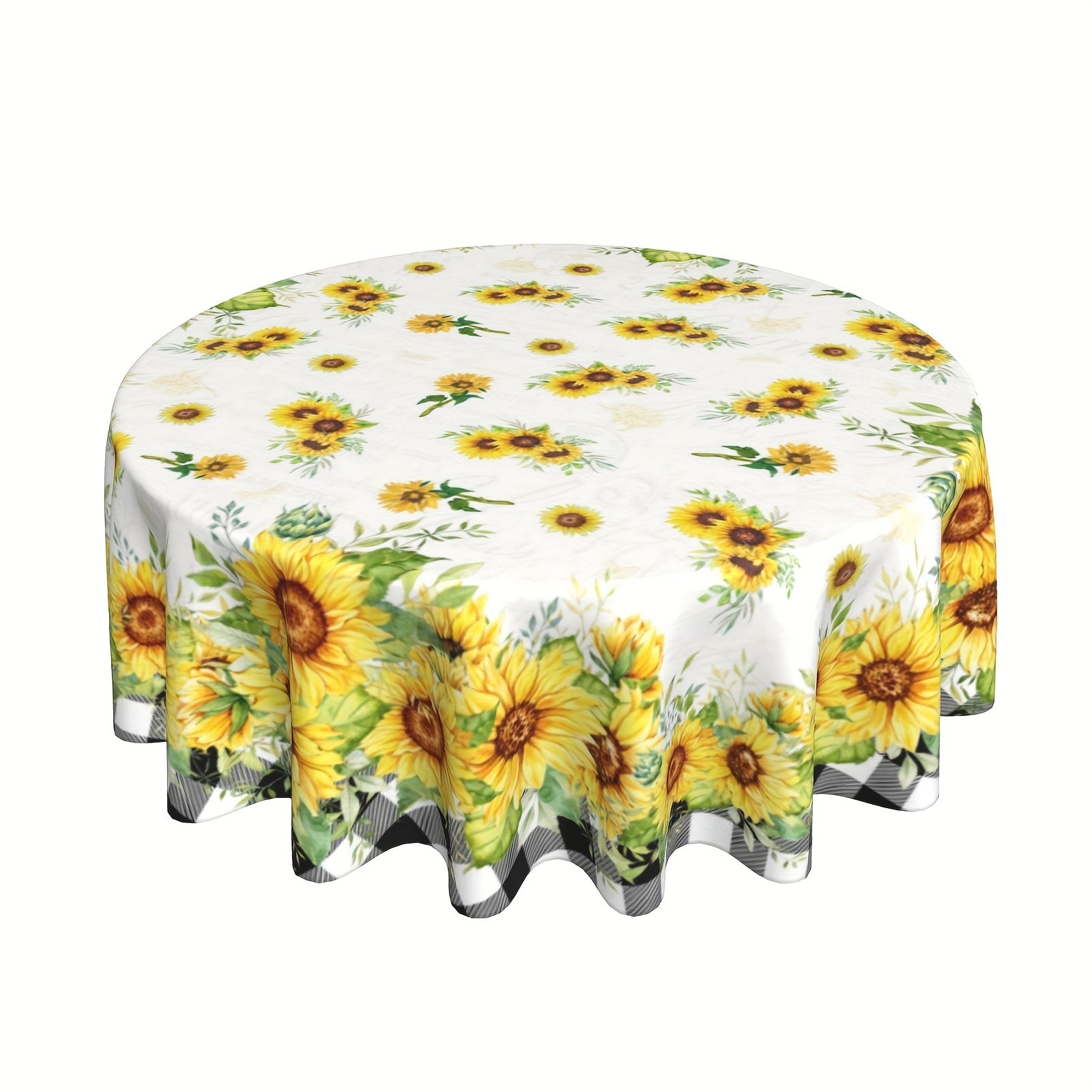 Durable Summer Tablecloth for Home Dining, Stain and Wrinkle Resistant