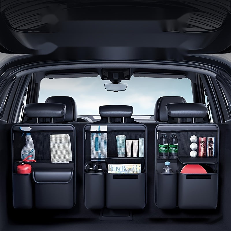 Car Trunk Storage Bag for Cars Durable Fabric Organizer with Large Capacity