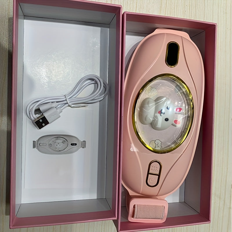 Qayta zaryadlanadigan aylanish isitish belbog'i - og'riqni kamaytirish va issiqlik uchun USB zaryadlangan portativ bel massajchisi