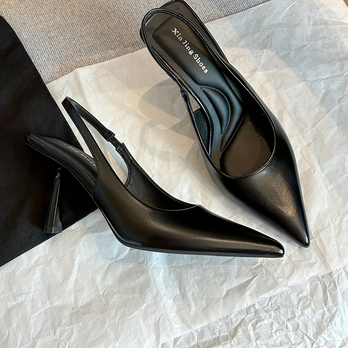 Women Pointed High Heeled Shoes Spring Autumn Elegant Slip-On