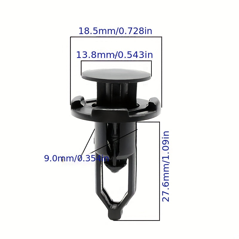 50/100/200 Pcs Car Fastener Clips Bumper Fender Push-Type Plastic Fixings