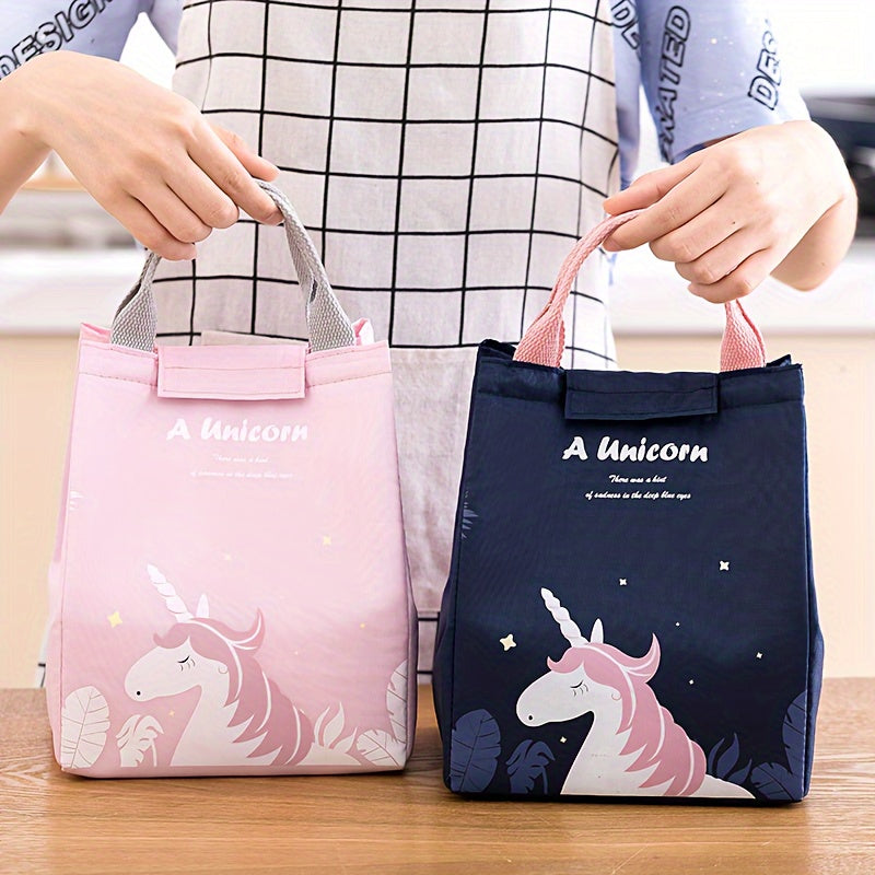 Animal Themed Insulated Lunch Bag with Foil Lining and Large Capacity
