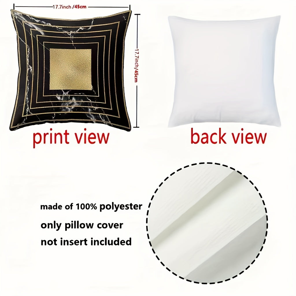 Decorative Cushion Cover with Side Painting for Sofa Bedroom Living Room