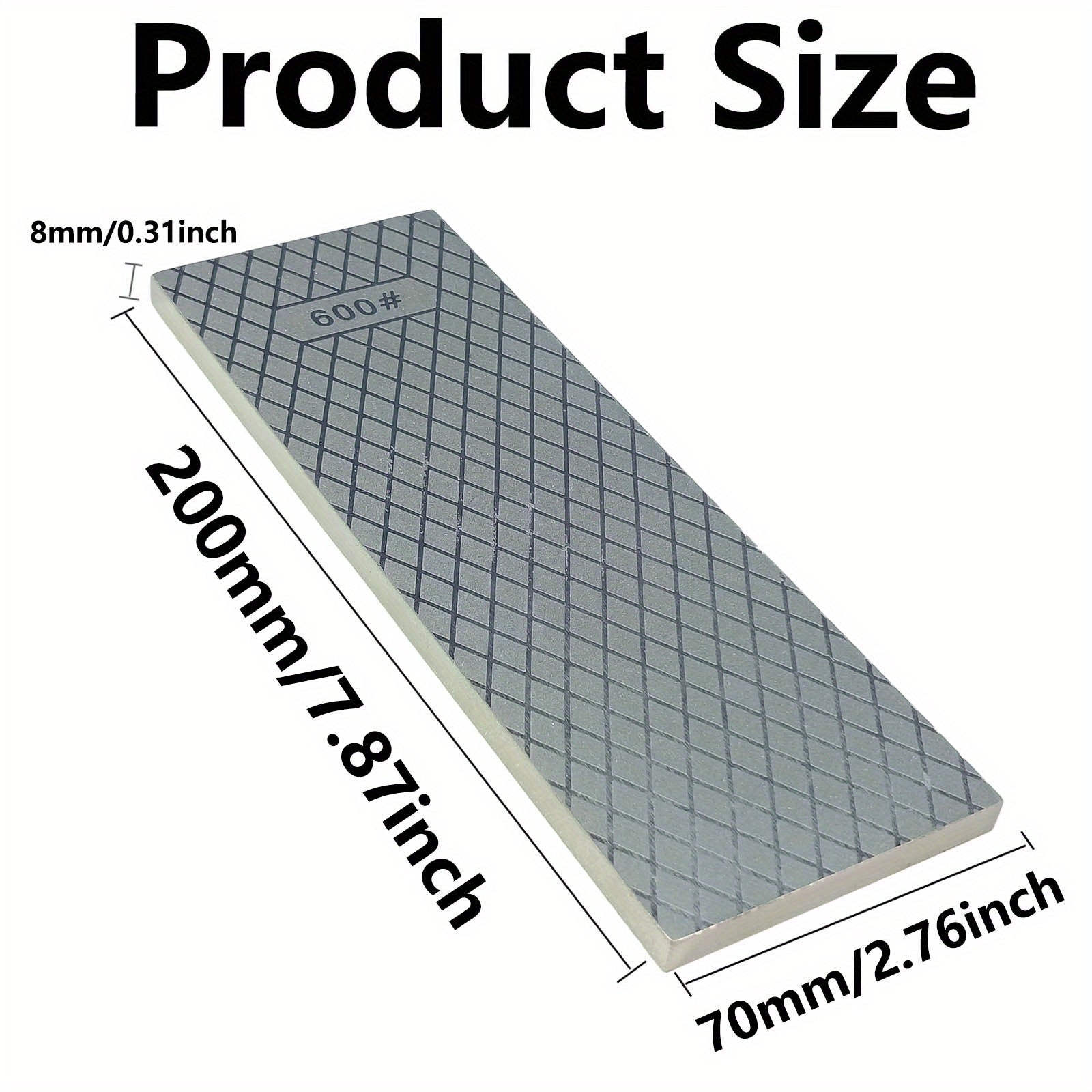 Oshxona pichog'lari uchun olmosni qirqish toshi, ikki tomonlama, 200/1200 qum, qo'lda ishlov berish asbobi