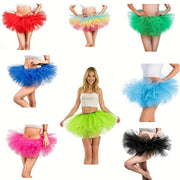 Bu Fluffy 80s Tutu yubkasi bilan partiyaga tayyorlaning! Ayollar va o'smirlar uchun mukammal bo'lgan, bu elastik bel yubkasi ultra-pufak ko'rinish uchun 5 qatlam tullega ega. Halloween, kostyum partiyalari va Rojdestvo kabi bayram tadbirlari uchun ideal.