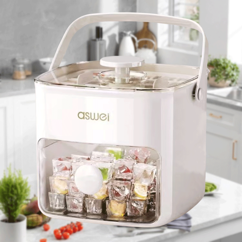 Portable Handheld Ice Maker Large Capacity Battery-Free Cubes for Beverages