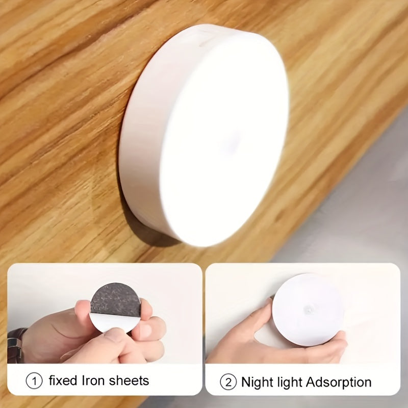 Wireless Motion Sensor Night Light with 6 LED Bulbs for Bedroom and Staircase