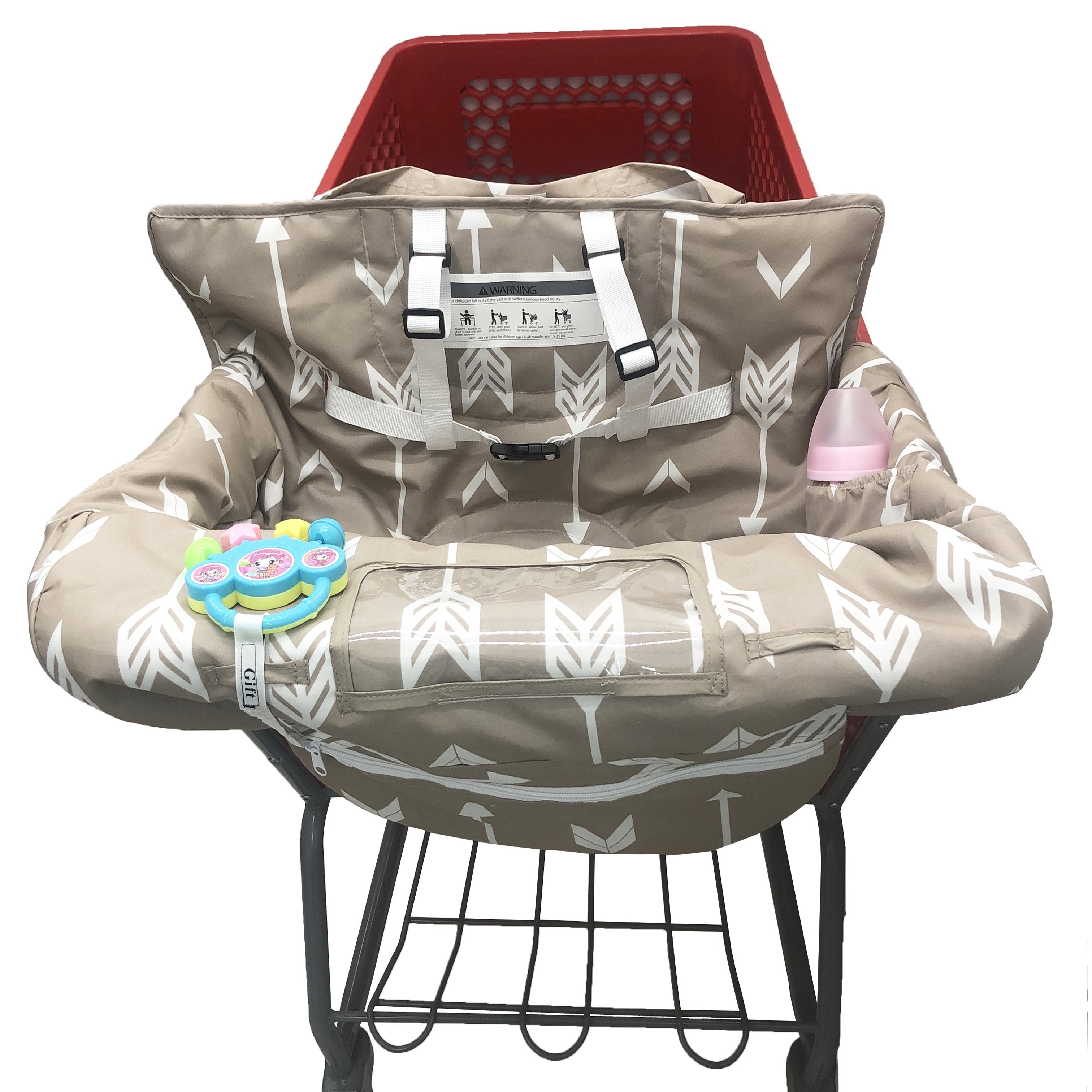 Portable Shopping Cart Cushion with High Chair Cover and Outdoor Pad