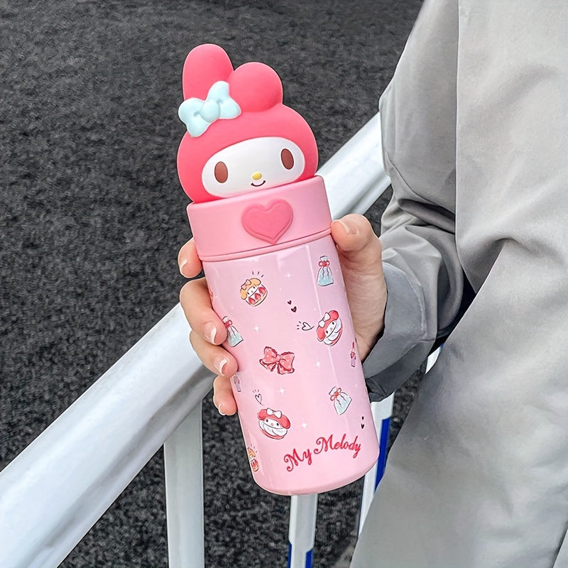 350ML Insulated Sanrio Kuromi Water Cup, Portable Straight Drinking Cup