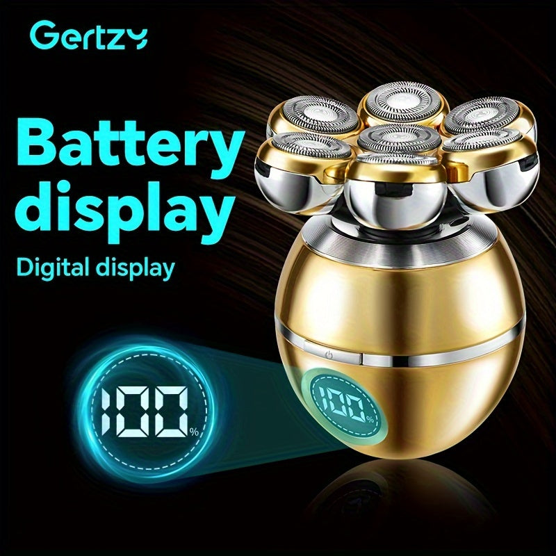 Мужской цифровой бритвенный прибор 5-в-1 триммер для бороды машинка для стрижки волос триммер для носа беспроводной