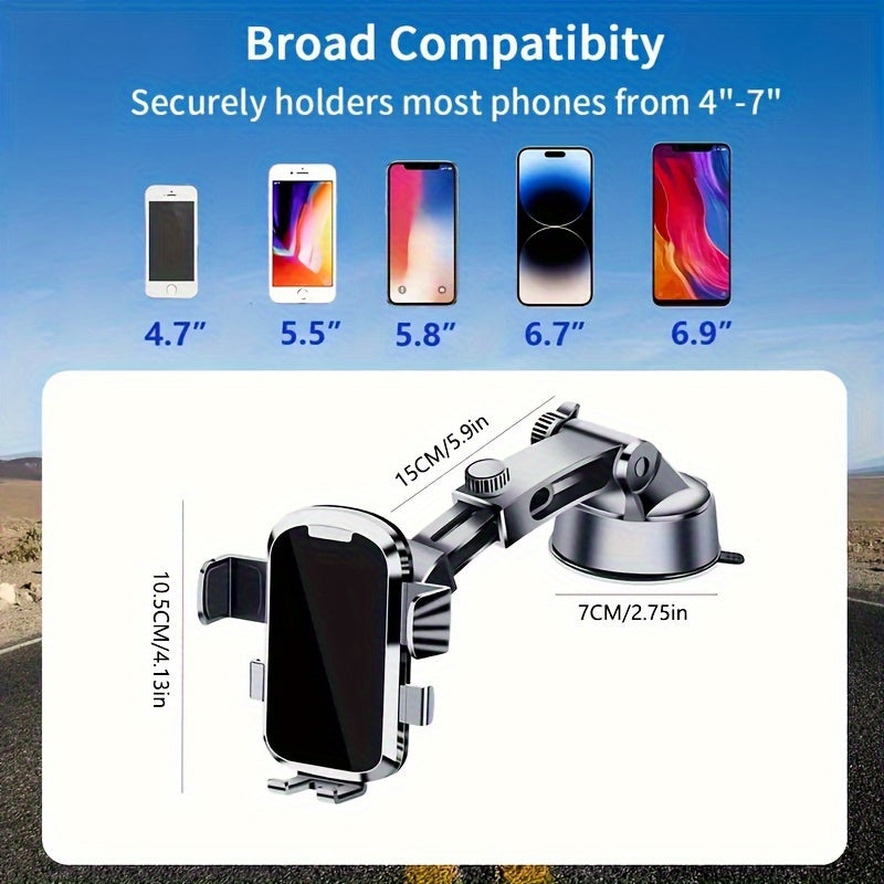 Soporte de succión para teléfono de coche universal, con rotación, para camiones