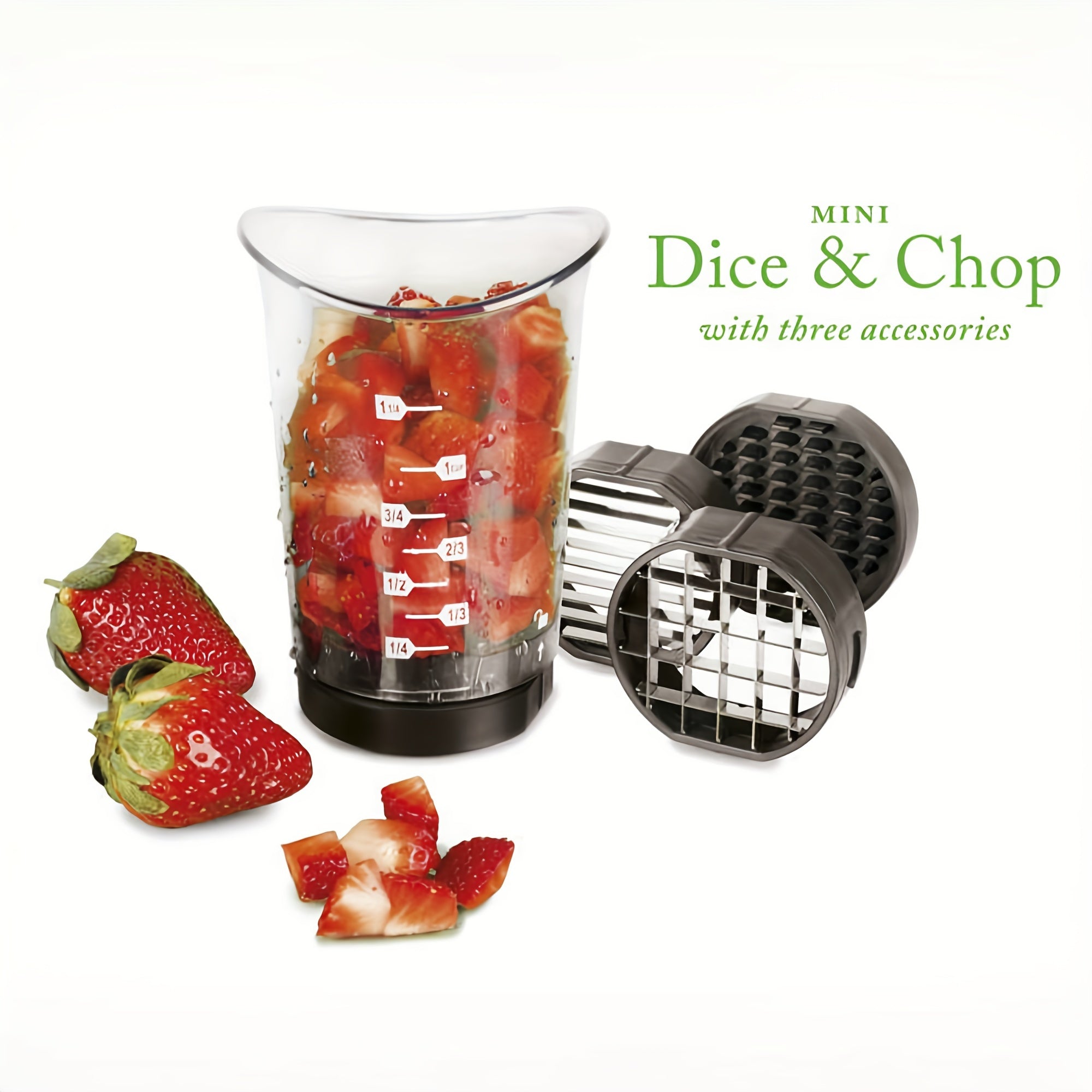 3-in-1 Manual Food Slicer and Chopper for Salads and Stir Frys