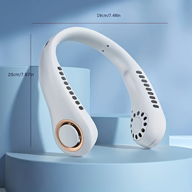 Portable Mini USB Fan with Adjustable Speed, Rechargeable, Wearable for Travel and Outdoor Use