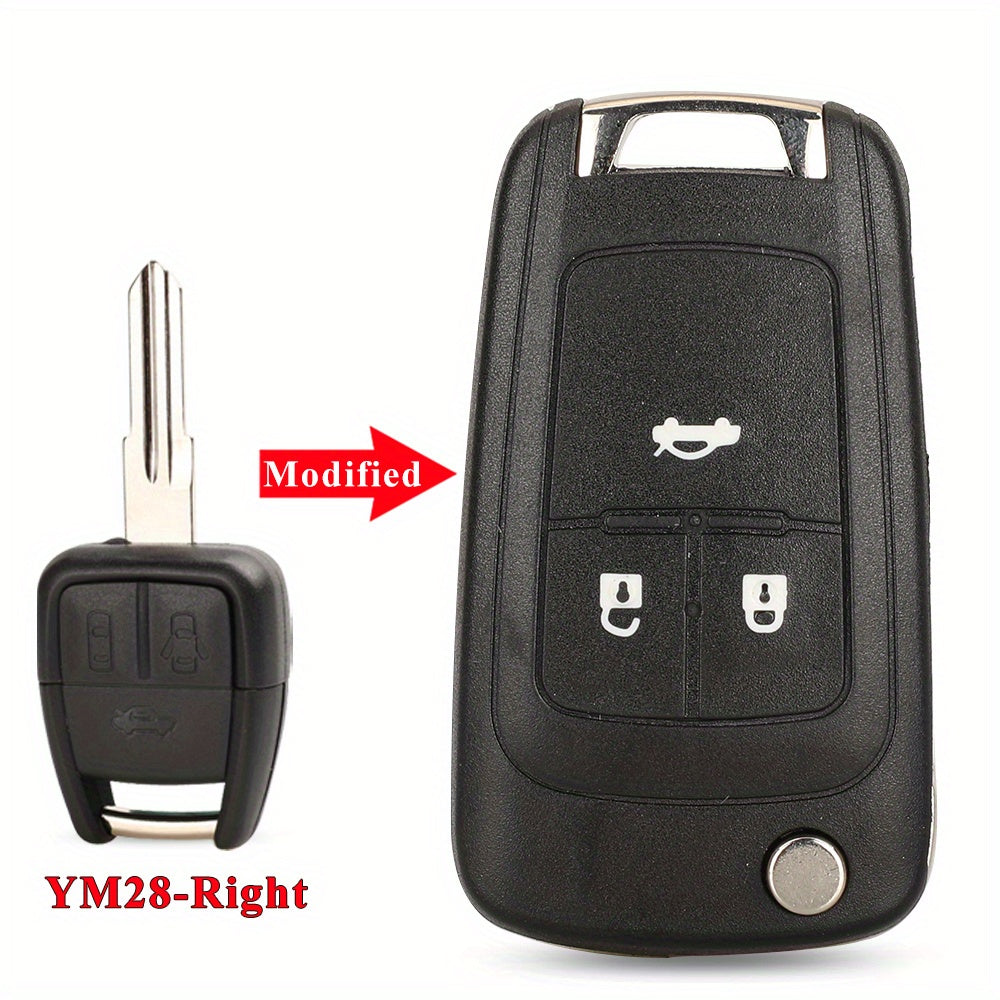 Modified Flip Car Key Shell for Chevrolet Cruze Aveo Without Battery