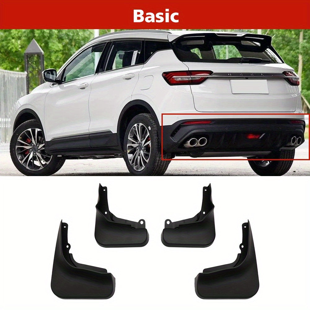 Avtomobil fender loyqalar to'plami 4 dona suvni to'suvchi himoya uchun SUV uchun qora bardoshli