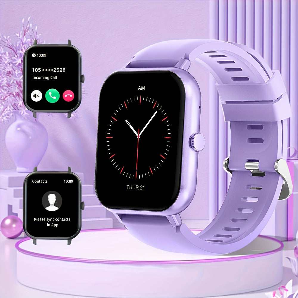 Smart Watch with Wireless Call Answering 1.83-Inch HD Screen Waterproof Fitness Tracker with 123 Sports Modes