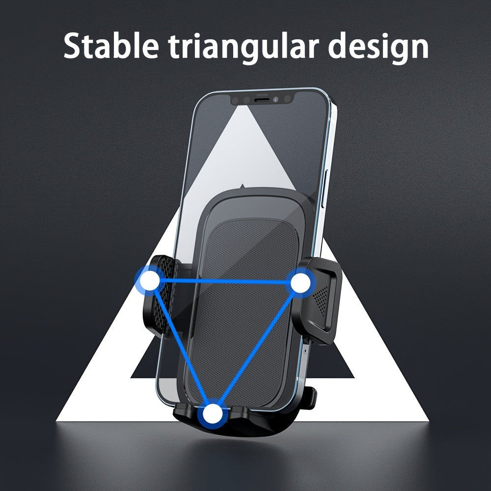 Car Phone Holder Fixing Clip for Center Control Black