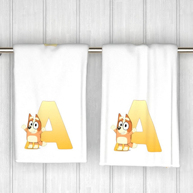 Cartoon Alphabet Kitchen Towels Set 2, Colorful, 45.72x66.04 cm for Kids